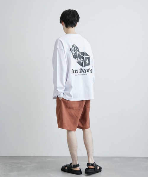 JUNRED(ジュンレッド)の「BENDAVIS ダイスロングスリーブTシャツ(Tシャツ/カットソー・メンズ・パープル/ホワイト/グリーン系その他・L/LL/M)」の11枚目の写真