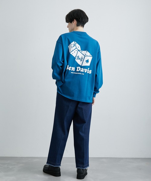 JUNRED(ジュンレッド)の「BENDAVIS ダイスロングスリーブTシャツ(Tシャツ/カットソー・メンズ・パープル/ホワイト/グリーン系その他・L/LL/M)」の13枚目の写真