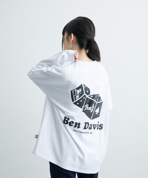 JUNRED(ジュンレッド)の「BENDAVIS ダイスロングスリーブTシャツ(Tシャツ/カットソー・メンズ・パープル/ホワイト/グリーン系その他・L/LL/M)」の18枚目の写真