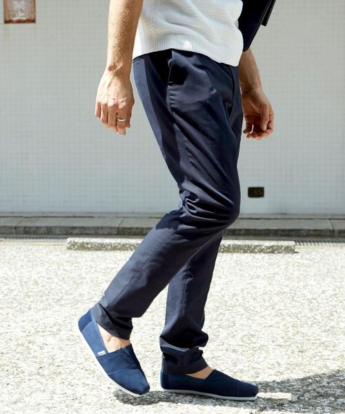 BEAUTY&YOUTH UNITED ARROWS（ビューティーアンドユースユナイテッドアローズ）の「BY ∴ ストレッチ ドビー テーパードパンツ ◆（その他パンツ・メンズ・オフホワイト/ベージュ/ネイビー・SMALL/MEDIUM/X-LARGE/LARGE）」の4枚目の写真