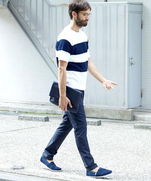 BEAUTY&YOUTH UNITED ARROWS（ビューティーアンドユースユナイテッドアローズ）の「BY ∴ ストレッチ ドビー テーパードパンツ ◆（その他パンツ・メンズ・オフホワイト/ベージュ/ネイビー・SMALL/MEDIUM/X-LARGE/LARGE）」の7枚目の写真