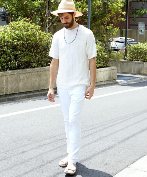 BEAUTY&YOUTH UNITED ARROWS（ビューティーアンドユースユナイテッドアローズ）の「BY ∴ ストレッチ ドビー テーパードパンツ ◆（その他パンツ・メンズ・オフホワイト/ベージュ/ネイビー・SMALL/MEDIUM/X-LARGE/LARGE）」の8枚目の写真