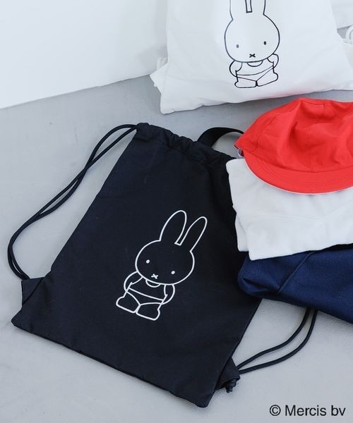 LOWRYS FARM（ローリーズファーム）の「ジムバッグ／Dick Brunaコラボ　187928（バックパック/リュック・キッズ・ブラック/アイボリー・FREE）」の2枚目の写真