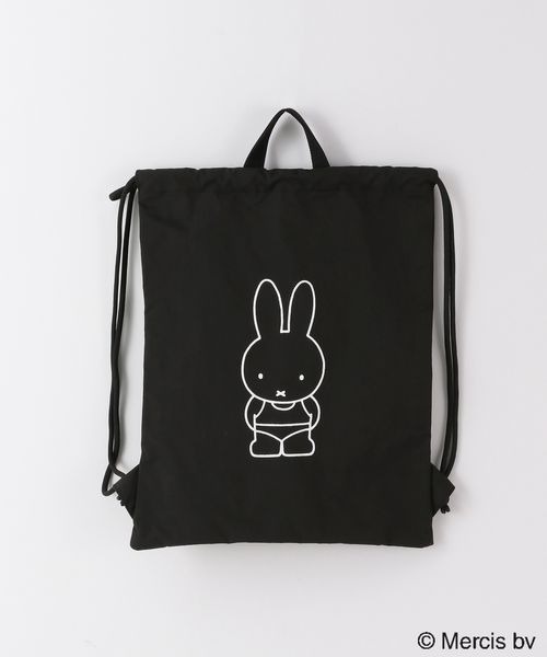 LOWRYS FARM（ローリーズファーム）の「ジムバッグ／Dick Brunaコラボ　187928（バックパック/リュック・キッズ・ブラック/アイボリー・FREE）」の5枚目の写真