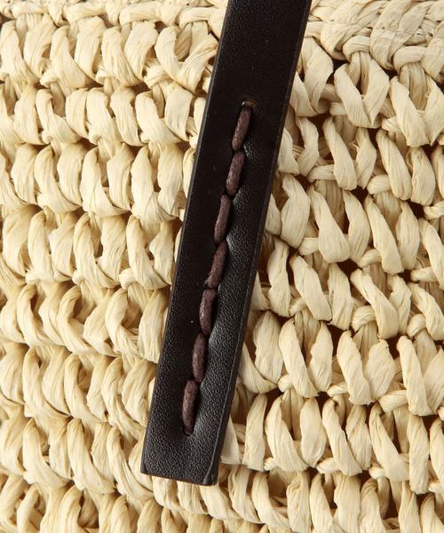 coen（コーエン）の「ペーパーカゴバッグ（かごバッグ・レディース・ナチュラル/ブラック・フリー）」の4枚目の写真