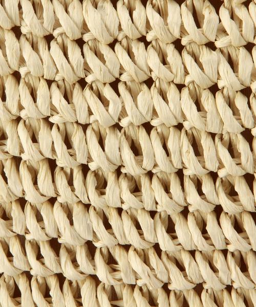 coen（コーエン）の「ペーパーカゴバッグ（かごバッグ・レディース・ナチュラル/ブラック・フリー）」の5枚目の写真