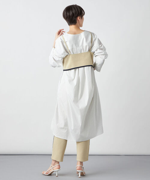 Rie Miller（リエミラー）の「《手洗い可能》ニットビスチェ（ベスト・レディース・ネイビー/ベージュ・38）」の10枚目の写真