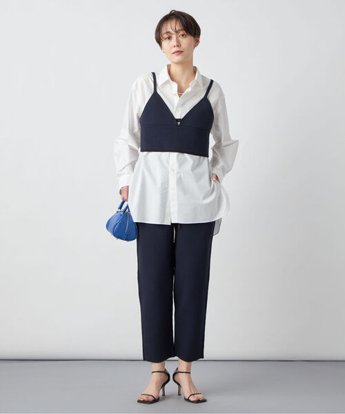 Rie Miller（リエミラー）の「《手洗い可能》ニットビスチェ（ベスト・レディース・ネイビー/ベージュ・38）」の19枚目の写真