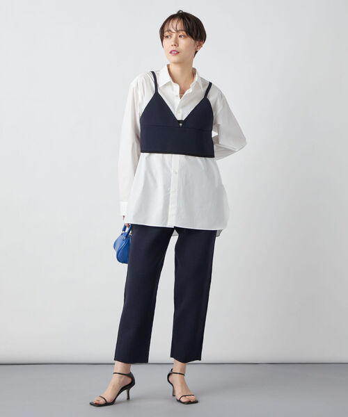 Rie Miller（リエミラー）の「《手洗い可能》ニットビスチェ（ベスト・レディース・ネイビー/ベージュ・38）」の20枚目の写真