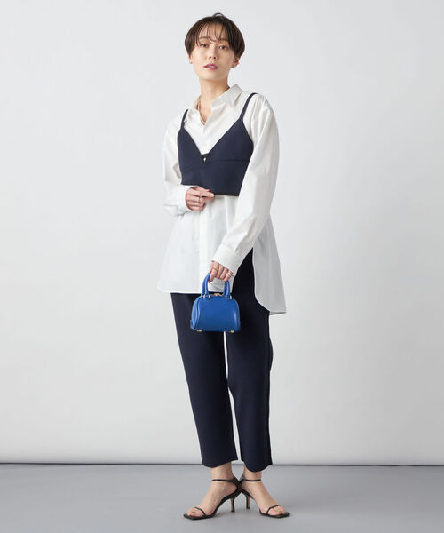 Rie Miller（リエミラー）の「《手洗い可能》ニットビスチェ（ベスト・レディース・ネイビー/ベージュ・38）」の22枚目の写真