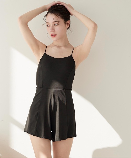 バックオープンシンプルロンパース/水着