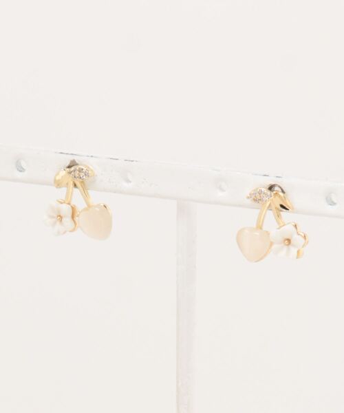 LAC-VERT(ラック・ヴェール)の「チェリー型デザインピアス(ピアス(両耳用)・レディース・ゴールド・FREE)」の5枚目の写真