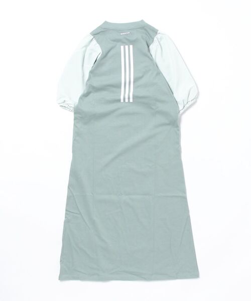 adidas(アディダス)の「【別注】アディダス adidas ID2.0 ファブリックミックス_ワンピース 限定コラボ(ワンピース・レディース・グリーン/ブラック・S/M/L/XL)」の4枚目の写真