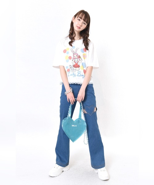 MILK(ミルク)の「GLITTER ハート バッグ(ショルダーバッグ・レディース・C/A/B・FREE)」の6枚目の写真