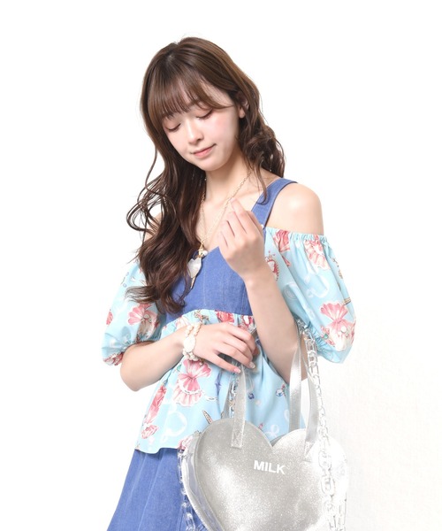 MILK(ミルク)の「GLITTER ハート バッグ(ショルダーバッグ・レディース・C/A/B・FREE)」の7枚目の写真