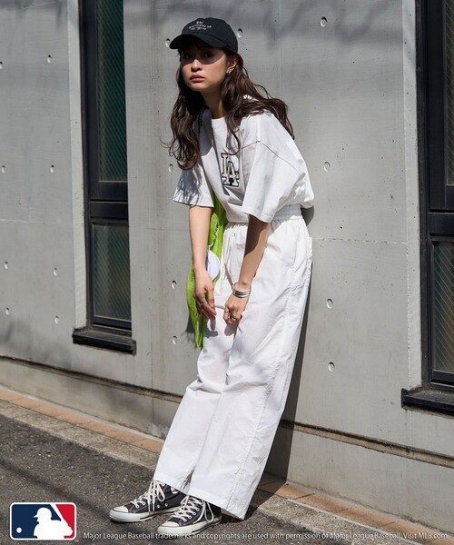 FREAK'S STORE（フリークスストア）の「ナイロンワイドイージーパンツ（その他パンツ・レディース・オフホワイト/ブラック/ベージュ/オレンジ・ﾌﾘ-）」の9枚目の写真