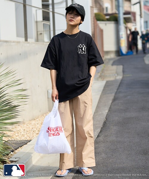 FREAK'S STORE（フリークスストア）の「ナイロンワイドイージーパンツ（その他パンツ・レディース・オフホワイト/ブラック/ベージュ/オレンジ・ﾌﾘ-）」の16枚目の写真