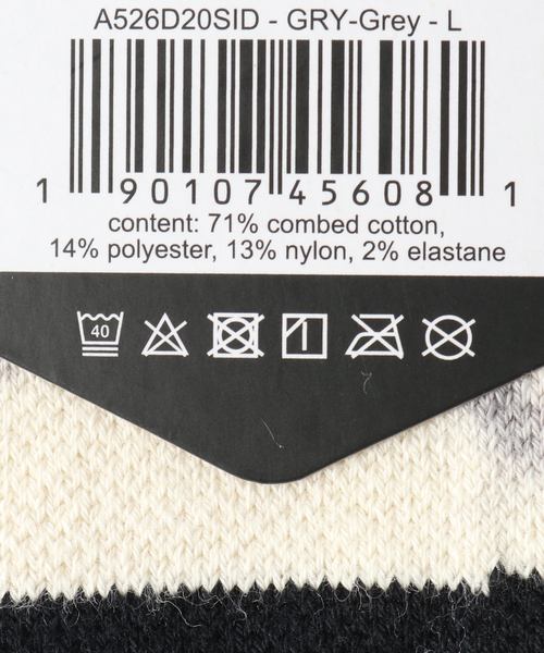 JOURNAL STANDARD relume（ジャーナルスタンダード　レリューム）の「【STANCE/スタンス】 SIDEREAL 2（ソックス/靴下・メンズ・チャコールグレー・FREE）」の6枚目の写真