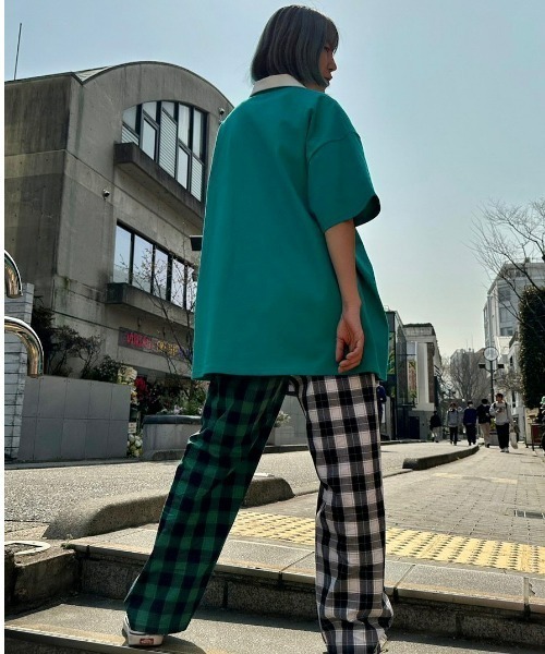 Candy Stripper（キャンディストリッパー）の「FREAK DINER POLO トップス（ポロシャツ・レディース・イエロー/ラベンダー/グリーン/ブラック・2）」の11枚目の写真