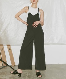 Happy John | matte satin salopette/マットサテンサロペット(サロペット/オーバーオール)