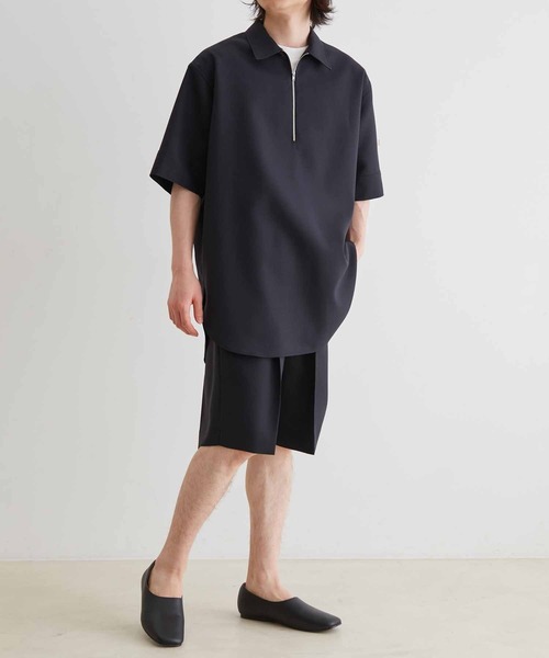 ADAM ET ROPE'(アダムエロペ)の「【NIKKE】キューバビーチ ハーフジップ ショートスリーブ シャツ / セットアップ対応(シャツ/ブラウス・メンズ・ネイビー/レッド系その他5・L/M)」の20枚目の写真