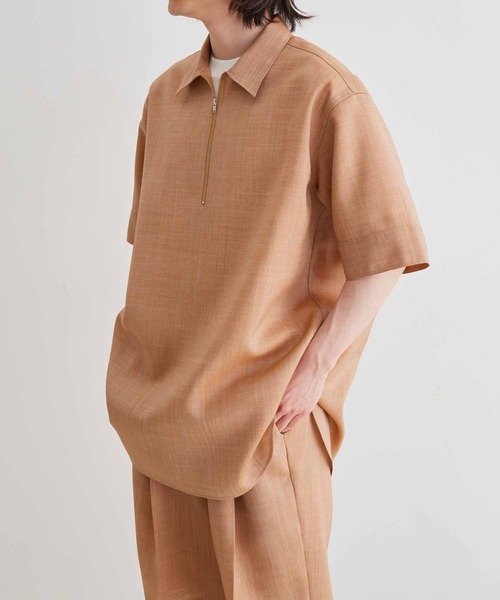 ADAM ET ROPE'(アダムエロペ)の「【NIKKE】キューバビーチ ハーフジップ ショートスリーブ シャツ / セットアップ対応(シャツ/ブラウス・メンズ・ネイビー/レッド系その他5・L/M)」の21枚目の写真