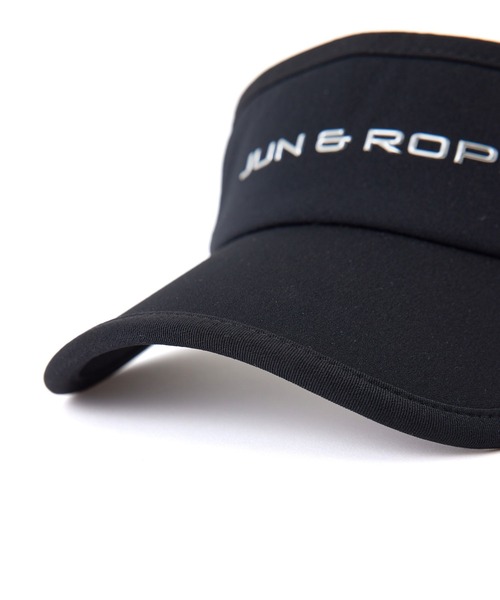 JUN&ROPE'（ジュンアンドロペ）の「【WEB限定】【2WAY】ロゴ入りリボン付きバイザー（サンバイザー・レディース・ホワイト/ブラック・FREE）」の4枚目の写真