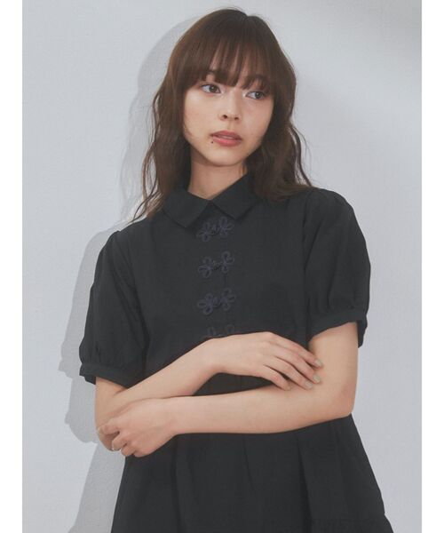 merry jenny(メリージェニー)の「チャイナティアードミニワンピース(ワンピース・レディース・オフホワイト/ブラック/ブルー・FREE)」の18枚目の写真