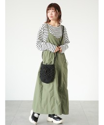 ehka sopo | ミリタリーキャミソールワンピース(ワンピース)