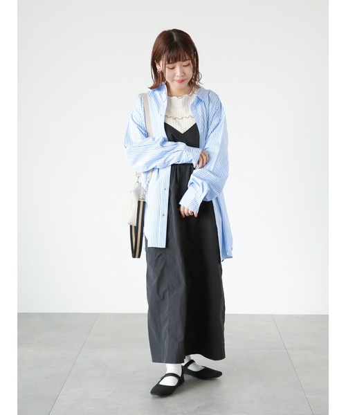 ehka sopo（エヘカソポ）の「◎ミリタリーキャミソールワンピース（ワンピース・レディース・キナリ/カーキ/ブラック・ﾌﾘ-）」の19枚目の写真