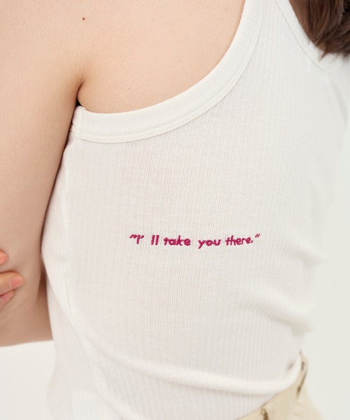 TINA：JOJUN（ティーナジョジュン）の「カップ付き アメスリタンク TINA：JOJUN（タンクトップ・レディース・オフホワイト/オレンジ系その他/ブラック系その他/ベビーピンク・M）」の10枚目の写真