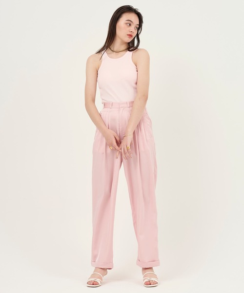 TINA：JOJUN（ティーナジョジュン）の「カップ付き アメスリタンク TINA：JOJUN（タンクトップ・レディース・オフホワイト/オレンジ系その他/ブラック系その他/ベビーピンク・M）」の11枚目の写真