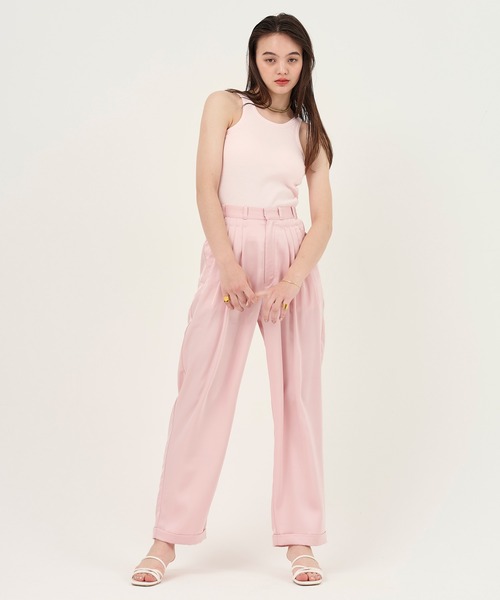 TINA：JOJUN（ティーナジョジュン）の「カップ付き アメスリタンク TINA：JOJUN（タンクトップ・レディース・オフホワイト/オレンジ系その他/ブラック系その他/ベビーピンク・M）」の13枚目の写真