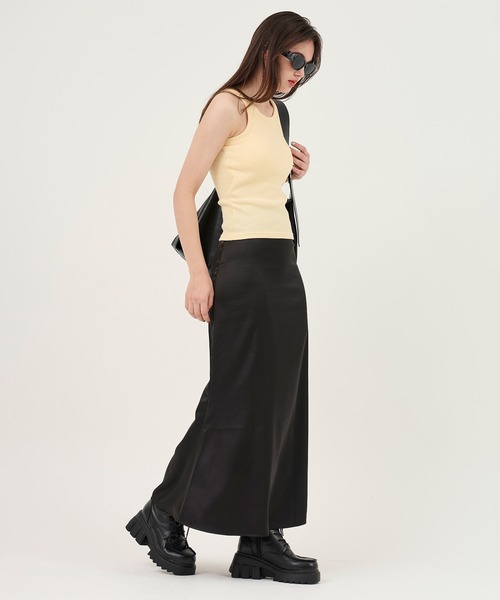 TINA：JOJUN（ティーナジョジュン）の「カップ付き アメスリタンク TINA：JOJUN（タンクトップ・レディース・オフホワイト/オレンジ系その他/ブラック系その他/ベビーピンク・M）」の17枚目の写真