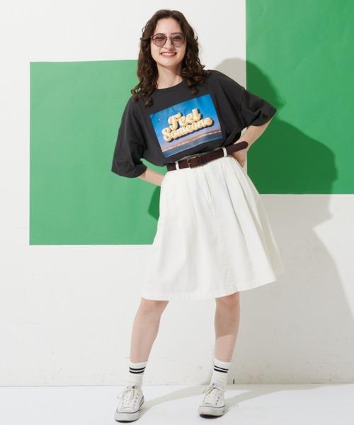 MERLOT(メルロー)の「相良刺繍フォトT(Tシャツ/カットソー・レディース・ホワイト/イエロー/ブラック・FREE)」の16枚目の写真