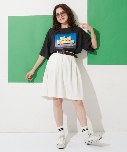 MERLOT(メルロー)の「相良刺繍フォトT(Tシャツ/カットソー・レディース・ホワイト/イエロー/ブラック・FREE)」の18枚目の写真