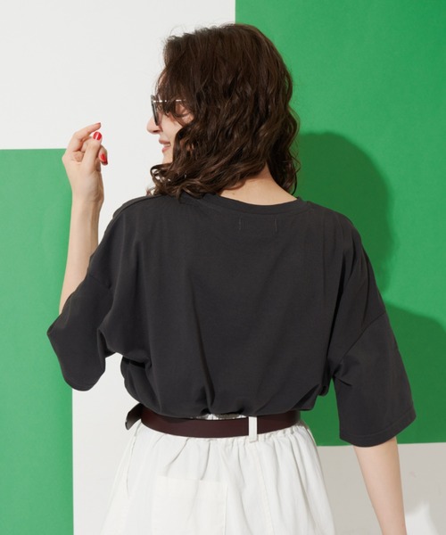 MERLOT(メルロー)の「相良刺繍フォトT(Tシャツ/カットソー・レディース・ホワイト/イエロー/ブラック・FREE)」の15枚目の写真