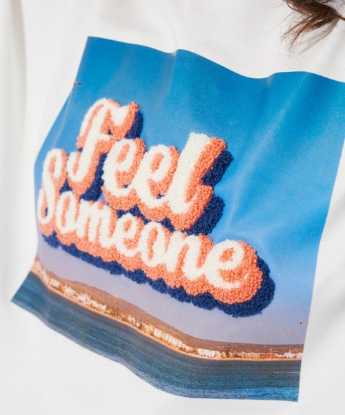 MERLOT(メルロー)の「相良刺繍フォトT(Tシャツ/カットソー・レディース・ホワイト/イエロー/ブラック・FREE)」の5枚目の写真