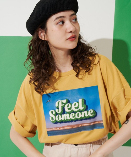 MERLOT(メルロー)の「相良刺繍フォトT(Tシャツ/カットソー・レディース・ホワイト/イエロー/ブラック・FREE)」の22枚目の写真