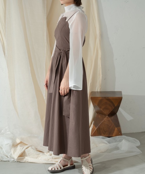 Ambre Ciel(アンブルシエル)の「袖スリットシアーハイネックブラウス/【WEB/EC限定商品】(シャツ/ブラウス・レディース・ブラック/ピンク/オフホワイト/ライトグリーン・FREE)」の6枚目の写真