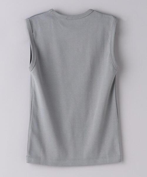 UNITED ARROWS(ユナイテッドアローズ)の「コットンフライス ノースリーブ カットソー(Tシャツ/カットソー・レディース・ホワイト/ライトグレー/ブラック・FREE)」の14枚目の写真