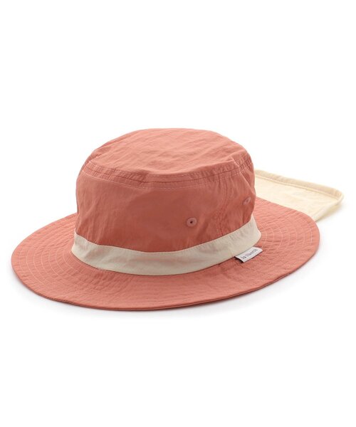 apres les cours(アプレレクール)の「【日よけ付き/UVカット/接触冷感/撥水加工】バイカラーアウトドアハット(ハット・キッズ・ラベンダー/ピンク/レインボー・48/50/52/54)」の14枚目の写真