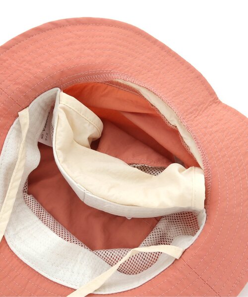 apres les cours(アプレレクール)の「【日よけ付き/UVカット/接触冷感/撥水加工】バイカラーアウトドアハット(ハット・キッズ・ラベンダー/ピンク/レインボー・48/50/52/54)」の12枚目の写真