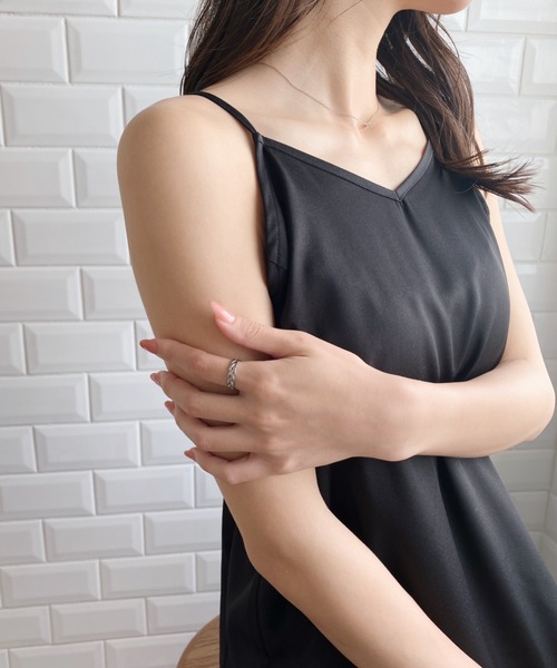 thank U more(サンキューモア)の「金属アレルギー対応 【サージカルステンレス316L】ケーブル チェーン リング(リング・レディース・シルバー/ゴールド・9/11/13)」の11枚目の写真