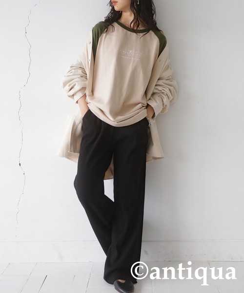 antiqua（アンティカ）の「綿100%アニマルロゴロンＴ（Tシャツ/カットソー・レディース・ブルー系その他/グリーン系その他/ブラック系その他・FREE）」の19枚目の写真
