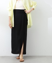 N.（N. Natural Beauty Basic） | 【S Size Line】◆ドライタッチラップ風スカート(スカート)