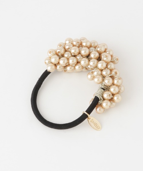 SMELLY（スメリー）の「ギャザーパールヘアポニー（ヘアゴム・レディース・ベージュ・-）」の10枚目の写真