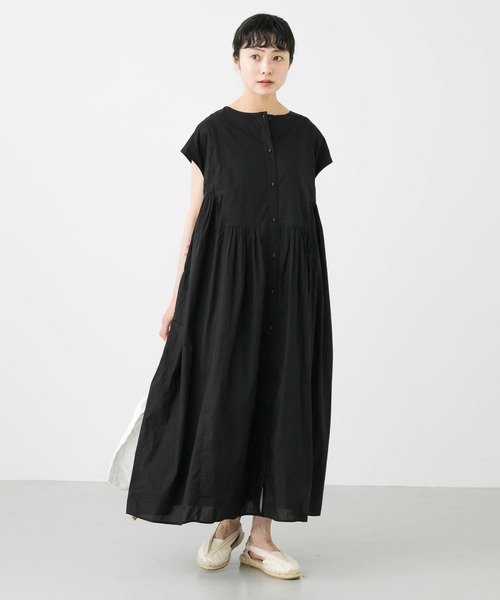 かぐれ　ドット2WAYギャザーワンピースSサイズ　半袖 かぐれ（カグレ）の「『低身長向けも展開』ドット2WAYギャザー