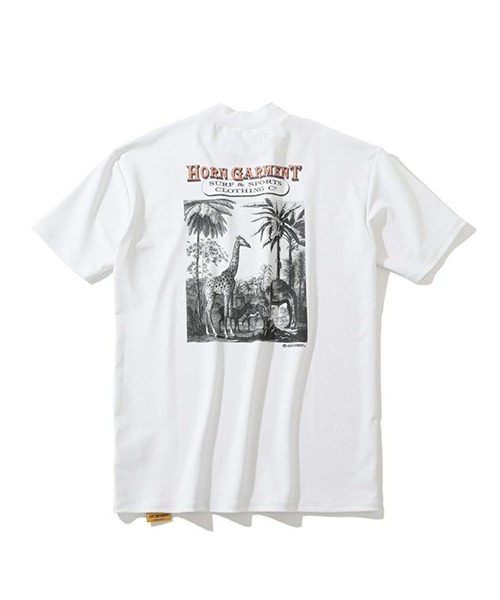 HORN GARMENT（ホーンガーメント）の「HORN GARMENT/ホーンガーメント Republis Mock Neck Tee モック半袖Tシャツ（Tシャツ/カットソー・メンズ・ターコイズブルー/ブラウン/ホワイト・48/50/46）」の10枚目の写真