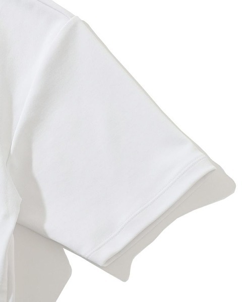 HORN GARMENT（ホーンガーメント）の「HORN GARMENT/ホーンガーメント Republis Mock Neck Tee モック半袖Tシャツ（Tシャツ/カットソー・メンズ・ターコイズブルー/ブラウン/ホワイト・48/50/46）」の5枚目の写真